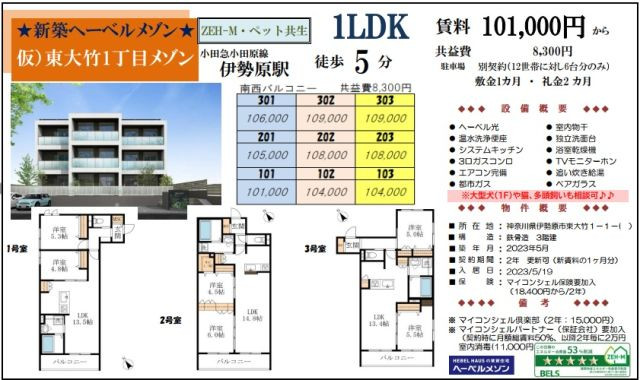 東大竹１丁目メゾン　へーベル