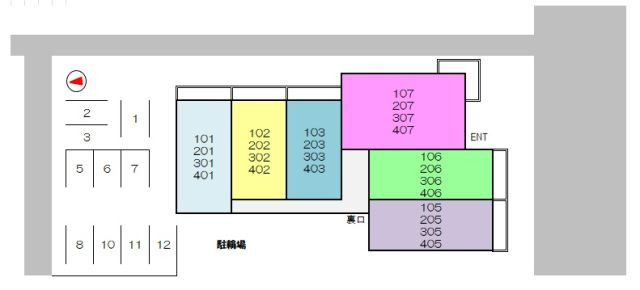 ランドマーク瀬谷　配置図